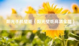 阳光手机壁纸（阳光壁纸高清全屏）